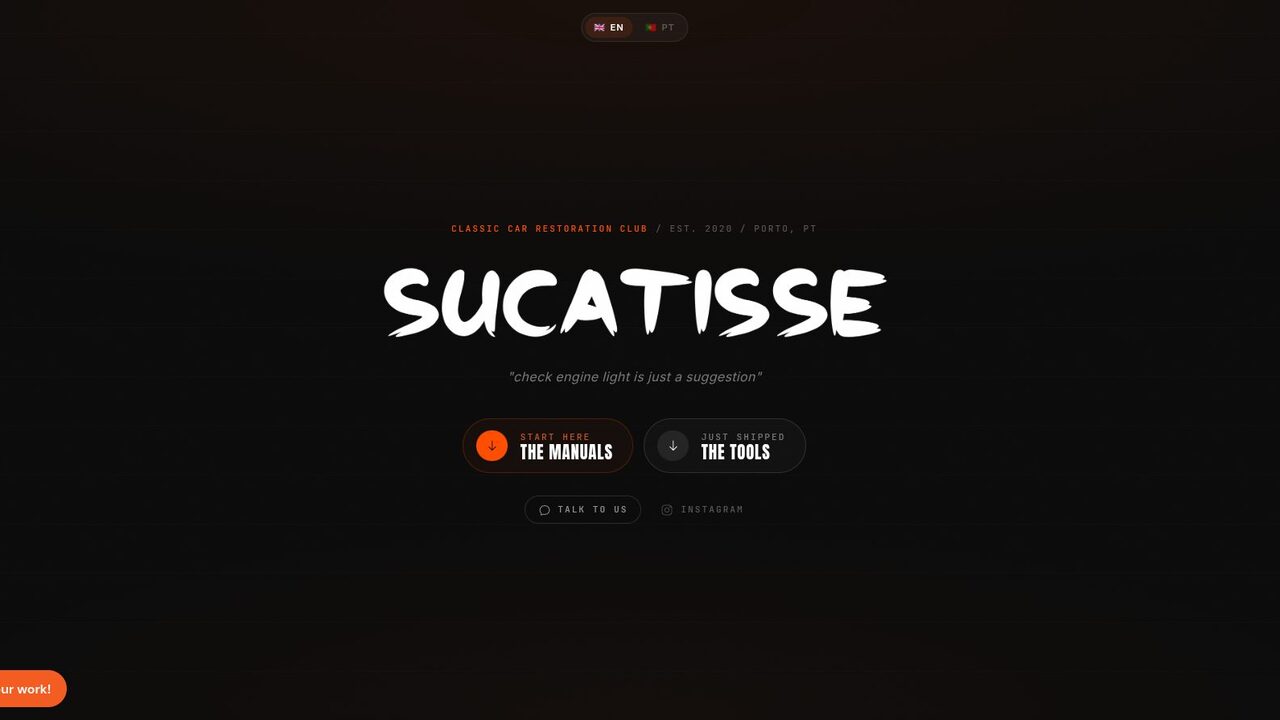 A new homepage, manuals first